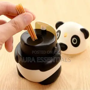 Panda Shaped Automatic Toothpick Holder and Dispenser