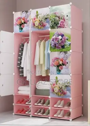 3 Column Plastic Wardrobe.