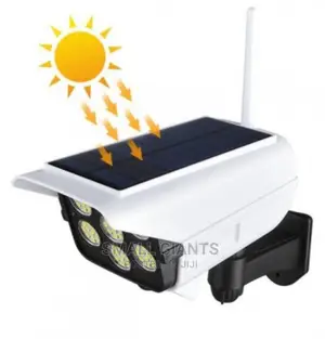 2 in 1 Solar Light Security Dummy Camera Remote LED Lamp