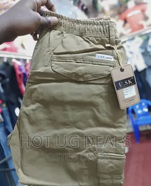 Men’S Designer Cargo Pants - Khaki