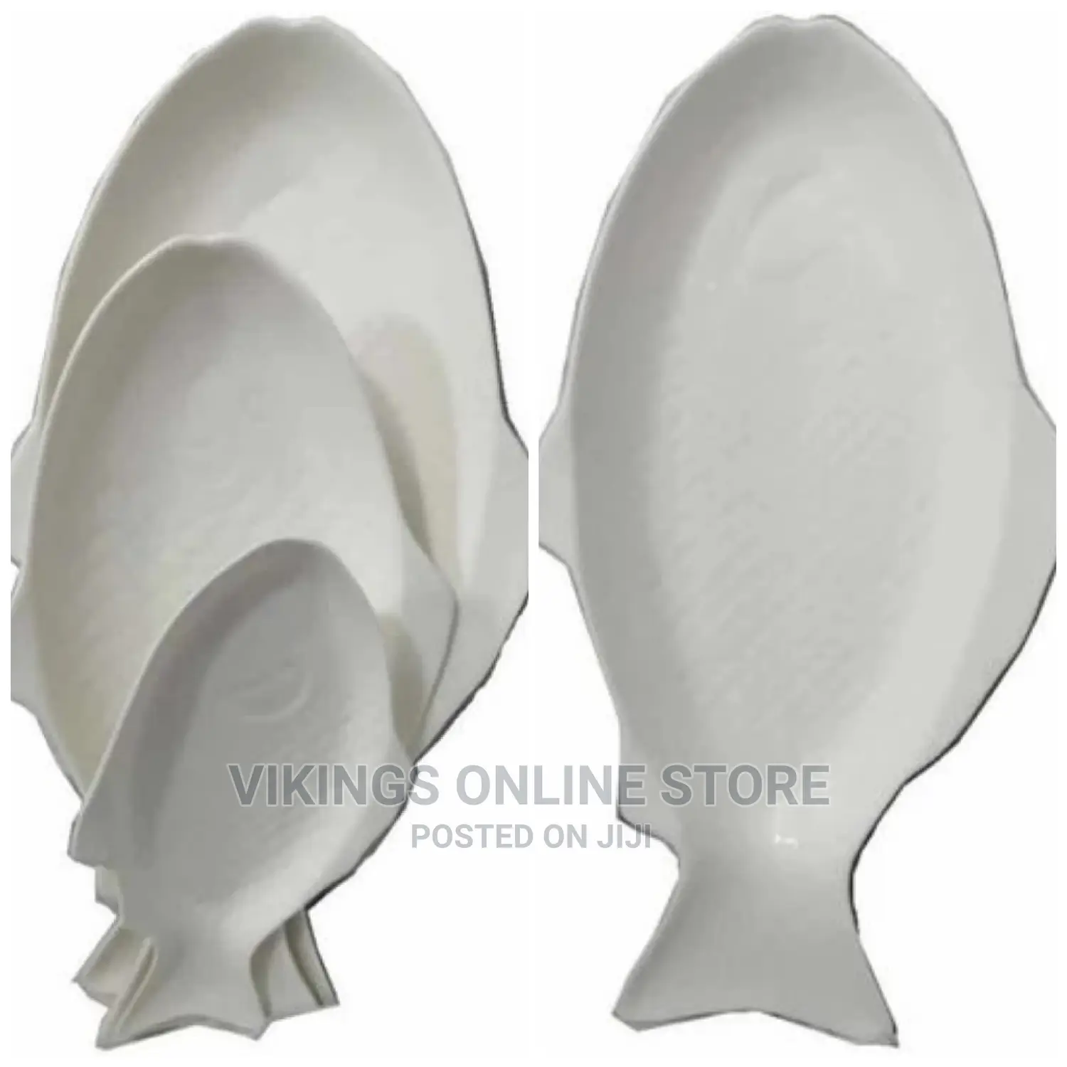3 Piece Steak, Fish Plates Trays Dinner Platters, Bowls-