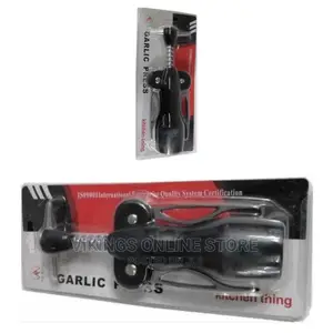Manual Stainless Steel Garlic Press-Black