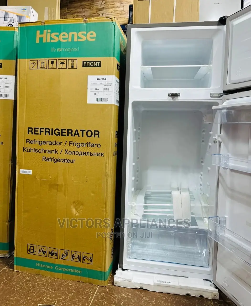 270litres Hisense Double Door Fridge