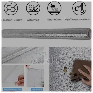 Self-Adhesive Aluminium Foil Kitchen Cabinet Wall Sticker