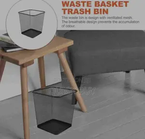 Wire Mesh Trash Can Garbage Dustbin-Square