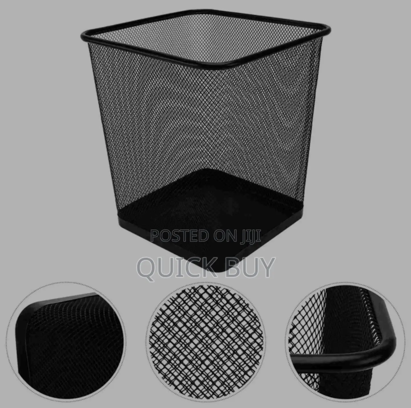 Wire Mesh Trash Can Garbage Dustbin-Square