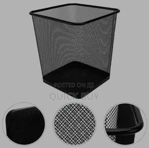 Wire Mesh Trash Can Garbage Dustbin-Square