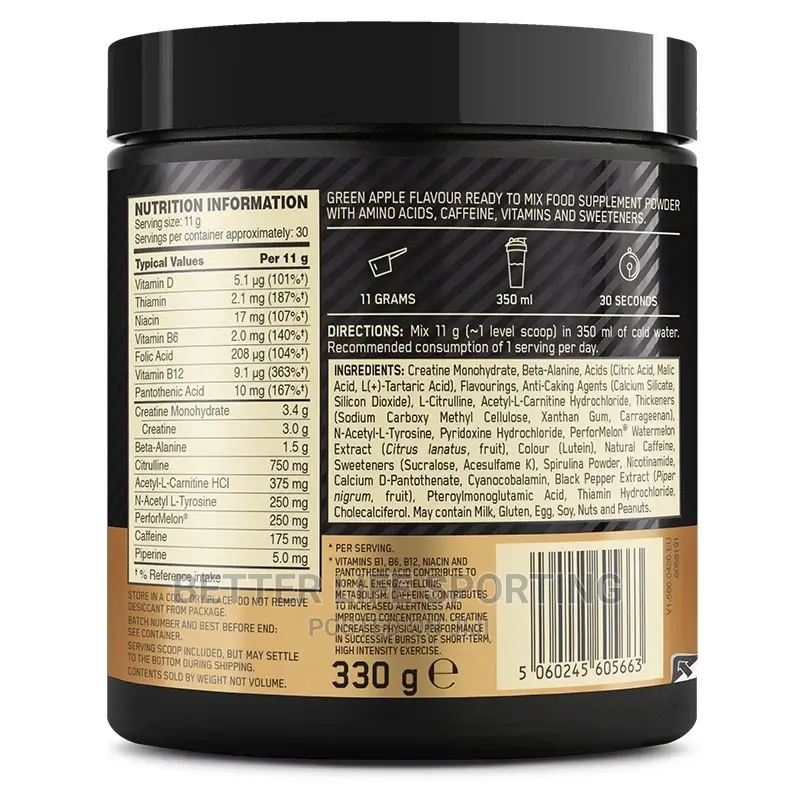 Gold Standard Pre Workout.