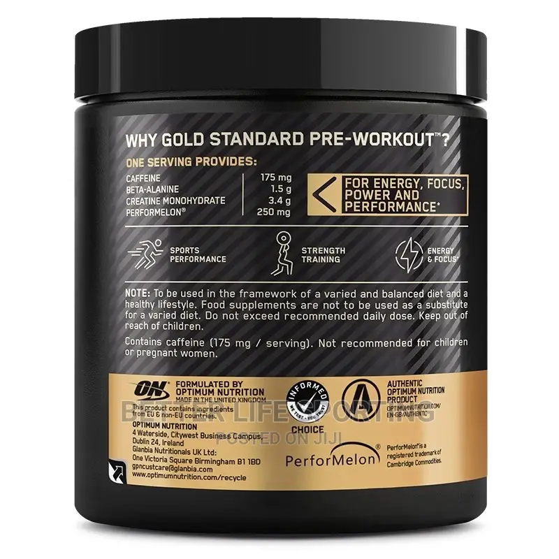 Gold Standard Pre Workout.