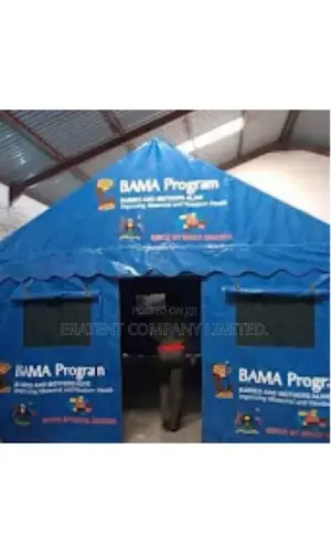 100 Seater Galvanized. Super PVC Mobile Camp Tent