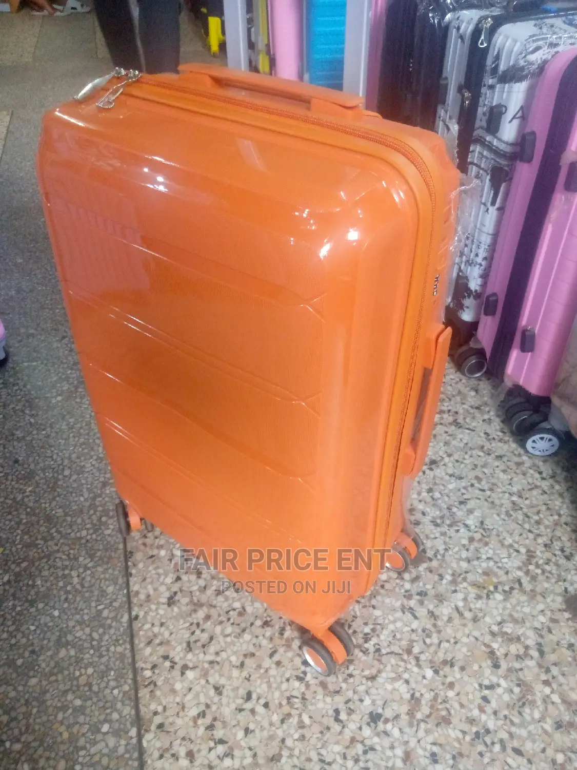 Original Plastic Suitcase.Large.( Orange)