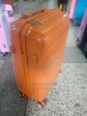 Original Rubber Plastic Suitcases.Medium .( Orange)