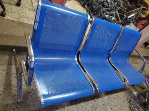 Metalic Waiting Chair Blue