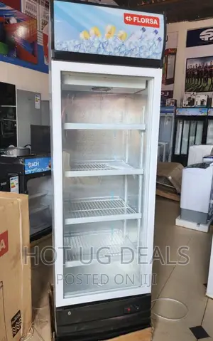 420L. Chiller Glass Door Fridge- White