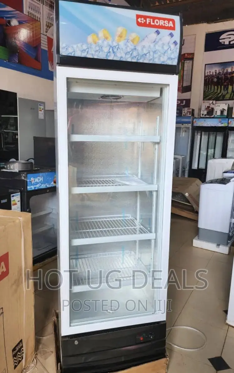 420L. Chiller Glass Door Fridge- White
