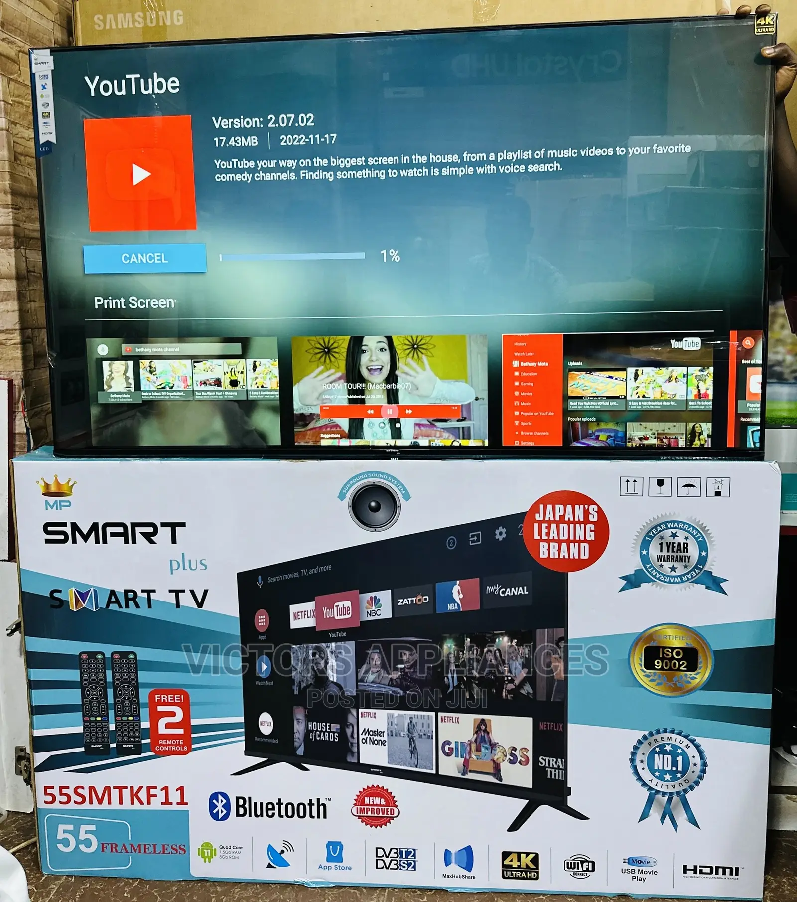 55” Android Smart Tv SMARTPLUS
