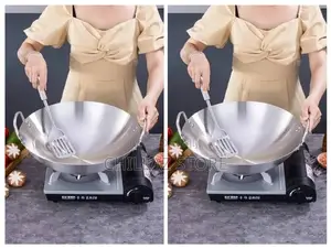 Stainless Steel Wok Frying Pan.