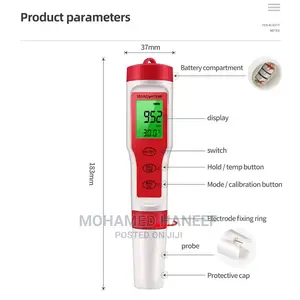 4 in 1 Multi Quality Tester PH, TDS, EC