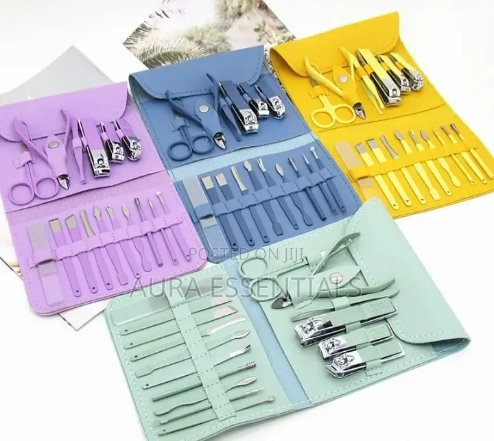 16pcs Manicure Set Nail Clippers Pedicure Kit Cutter