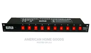 EMB EBW10 10 Outlets Rack Mount Power Supply/Surge Protector