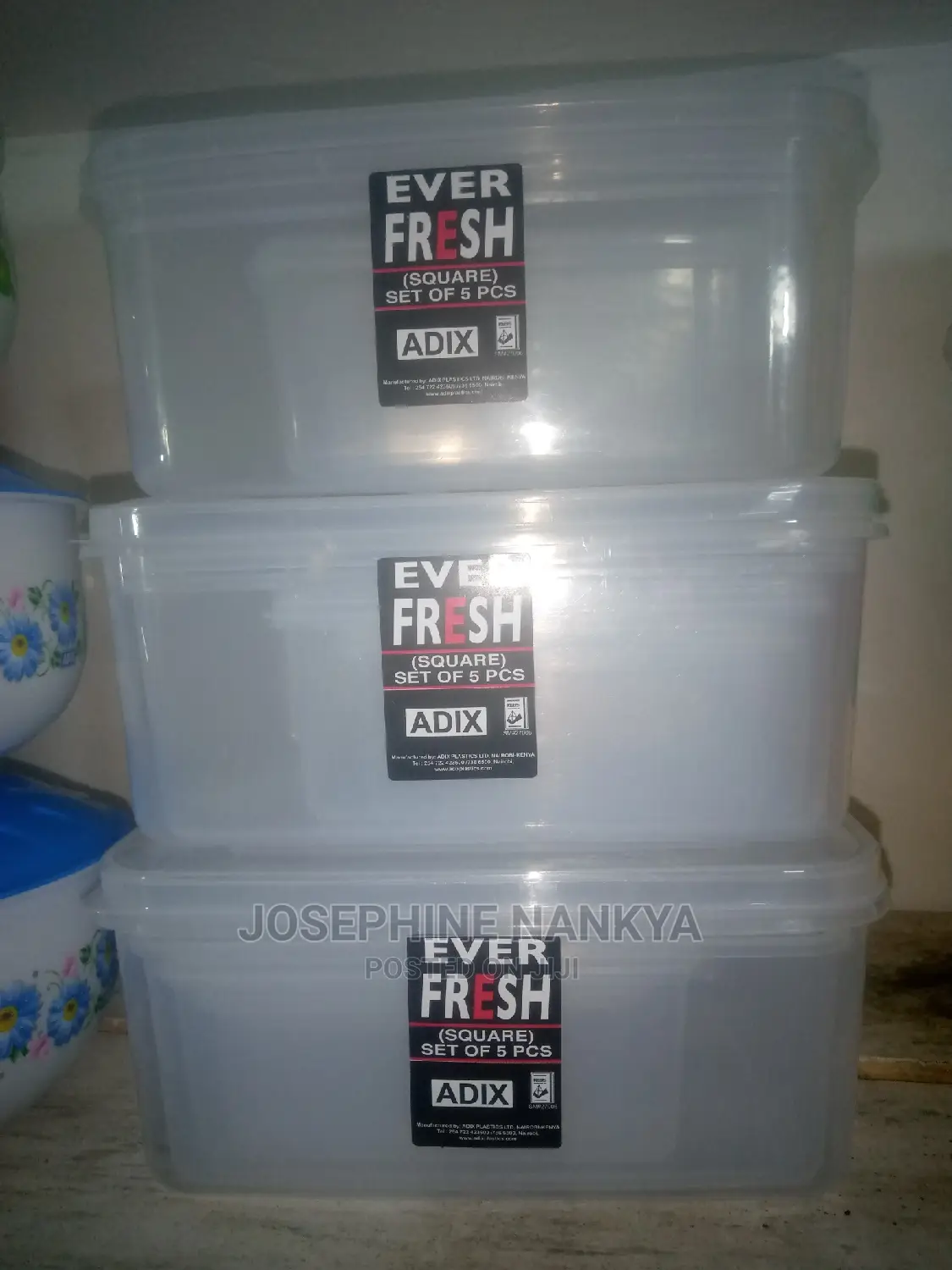 Adix Storage Containers, Five Pieces