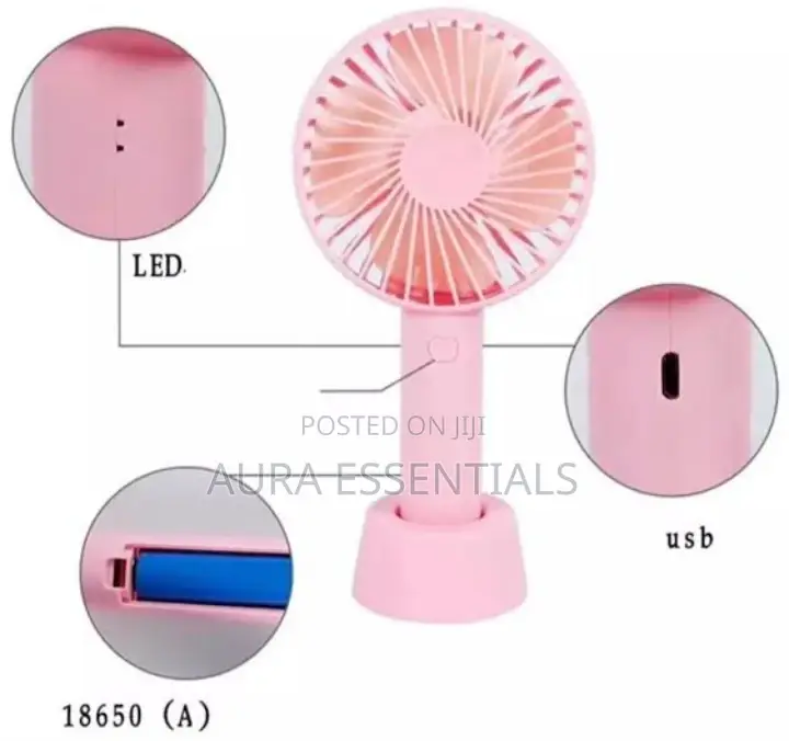 Mini Rechargeable Portable Handheld USB Fan
