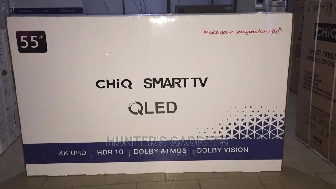 Chiq 55 Inch Qled Smart Uhd Google Frameless Bluetooth