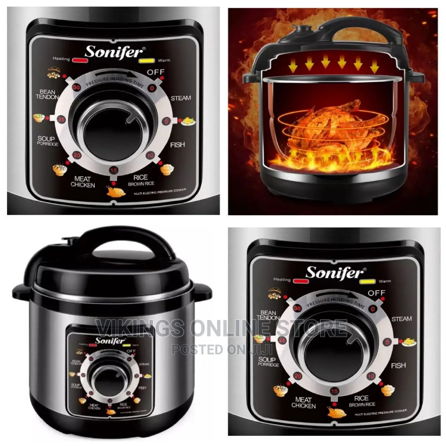 Sonifer 6L Electric Rice/Pressure Cooker,