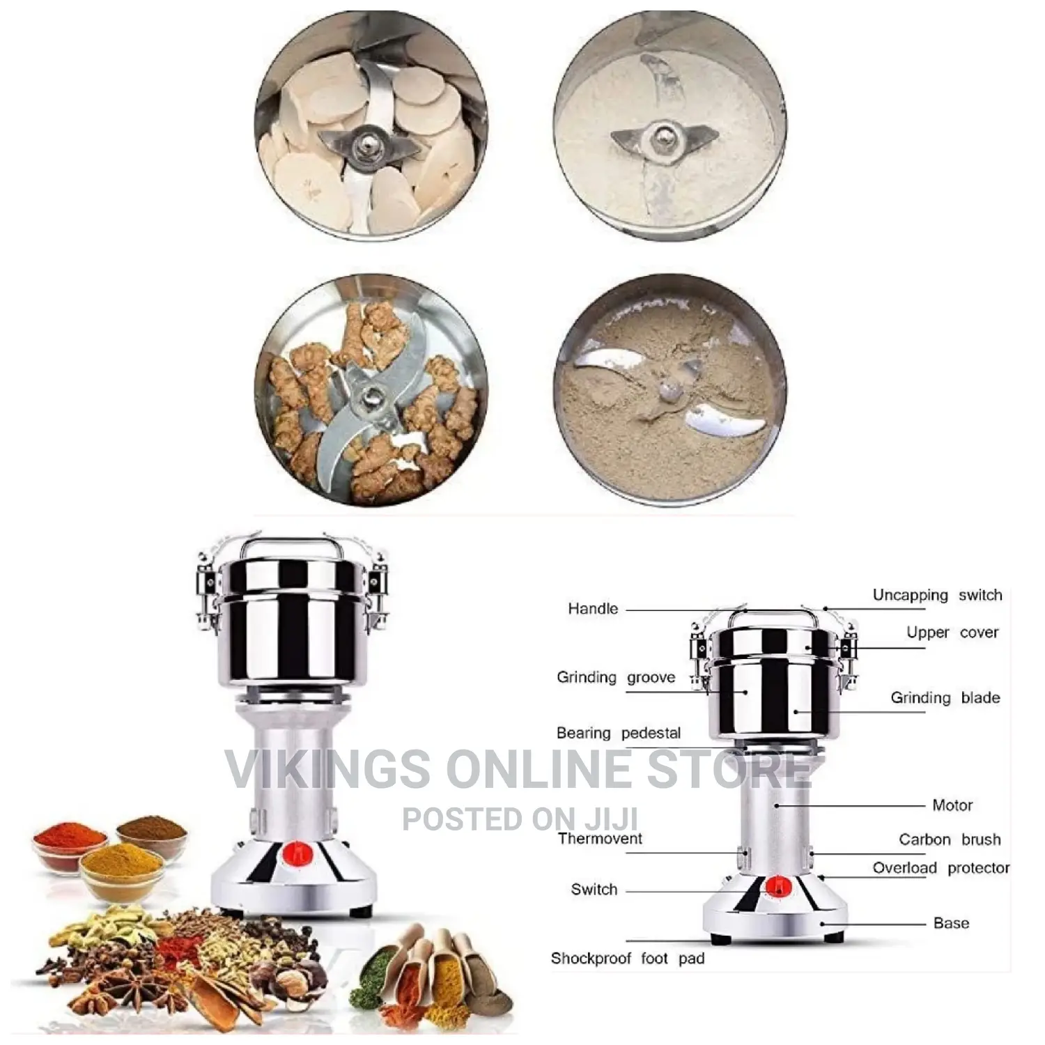 300g Electric Herb Grain Grinder Cereal Powder Machine