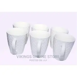 6 Pieces of Self Design Mugs Cups – White