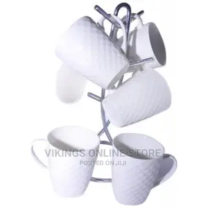 6 Pieces of Self Design Mugs Cups – White