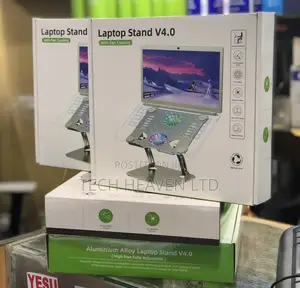 Laptop Stand With Cooling Fans - Aluminum
