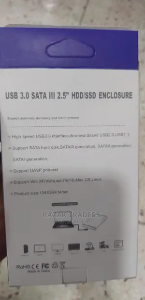 External Hard Drive Enclosure USB 3.0 to SATA
