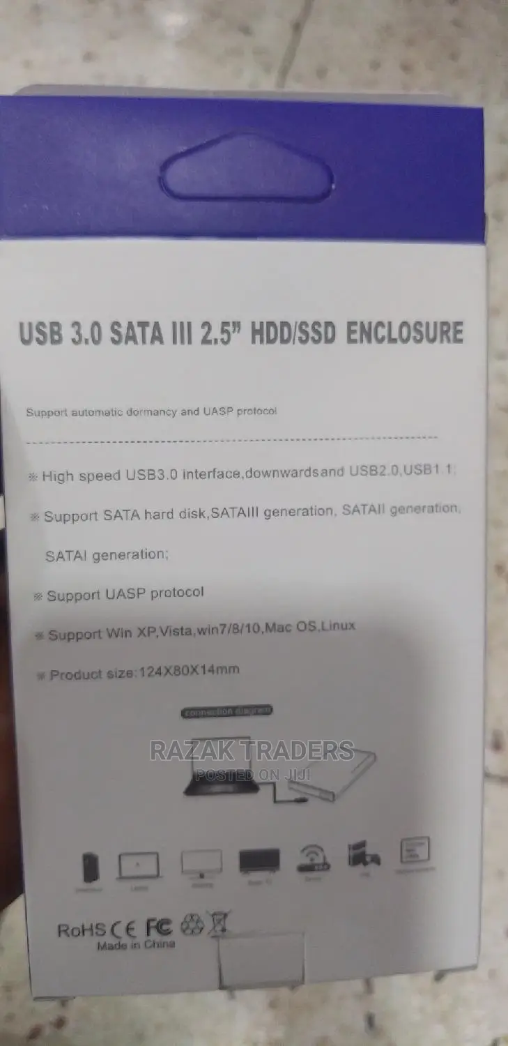 External Hard Drive Enclosure USB 3.0 to SATA