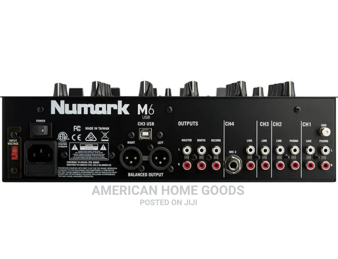 Numark M6 USB 4-Channel DJ Mixer