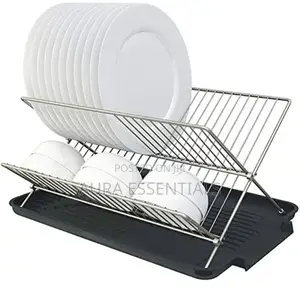 Foldable Dish Rack 2 Tier