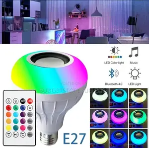 Bluetooth Music Remote Control RGB LED Bulb