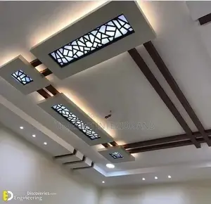 CNC Timber Cut Gypsum Ceiling.