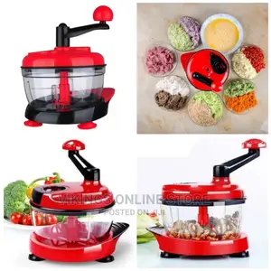 1.5L Manual Food Processor Meat Grinder Vegetable Chopper