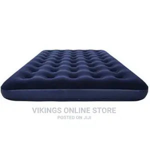 Flocked Full-size Air Bed Lnflatable Mattress,Blue