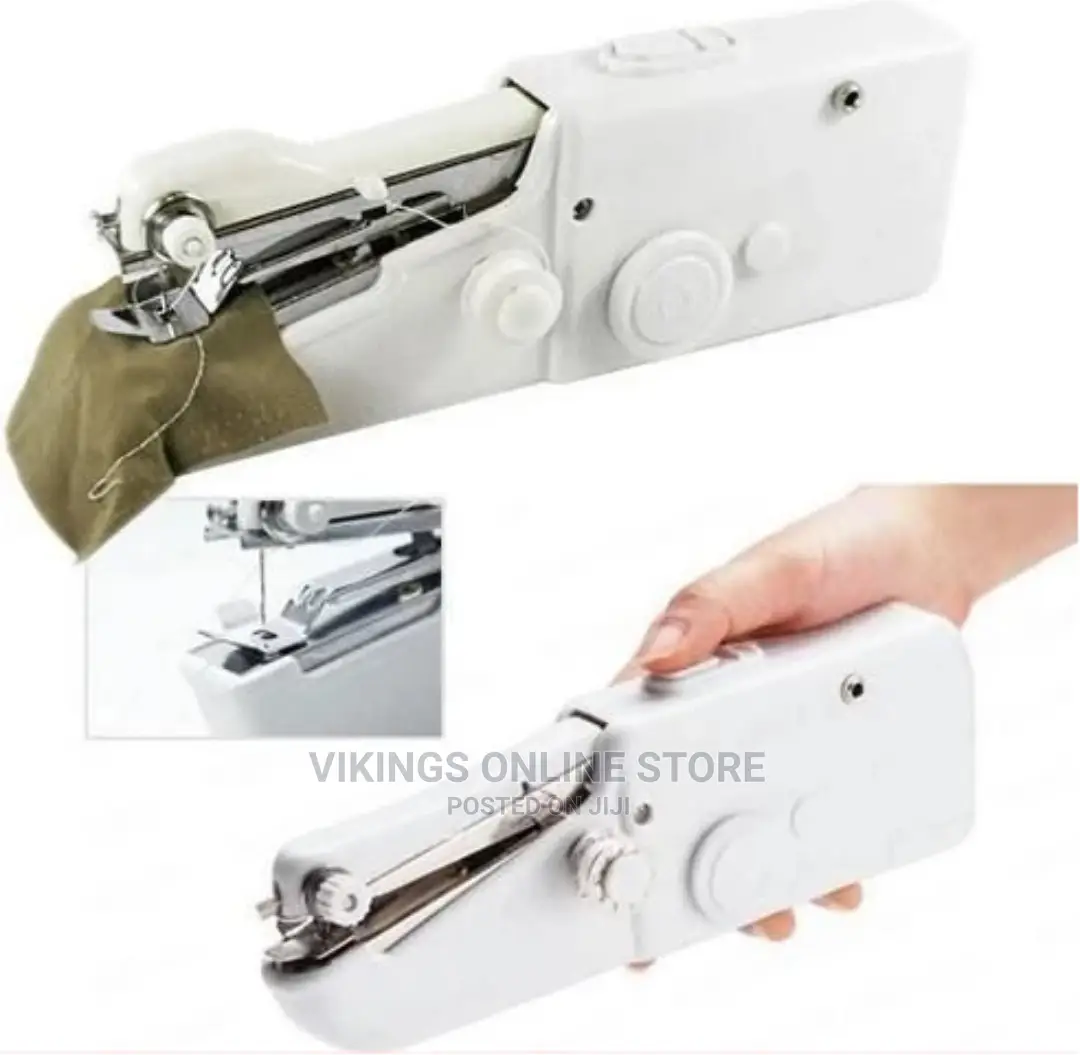 Mini Handheld Hini Quick Stitch Sewing Machine – White