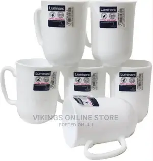 Luminarc 6 Pieces of Tea Coffee Mug Cups-White
