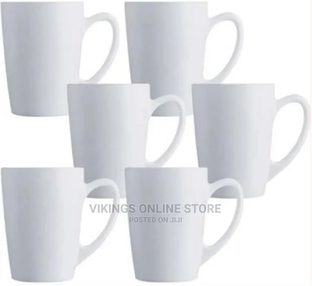 Luminarc 6 Pieces of Tea Coffee Mug Cups-White