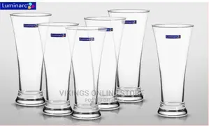 Luminarc 6 Pieces of Water Juice Glasses Cups Drinkware-