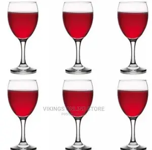 6 Pieces of 300ml Juice, Wine Glasses – Colorless