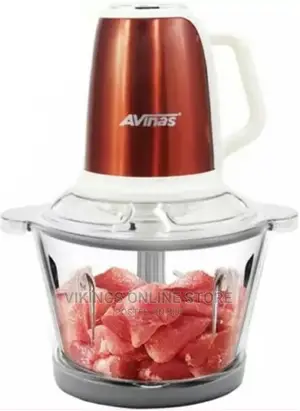 AVINAS 2L Glass Bowl Electric Meat Mincer Chopper Grinder