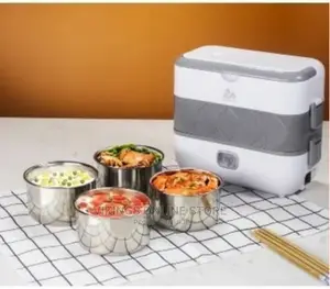 Portable Electric Lunch Box Heating Food Steamer Container,