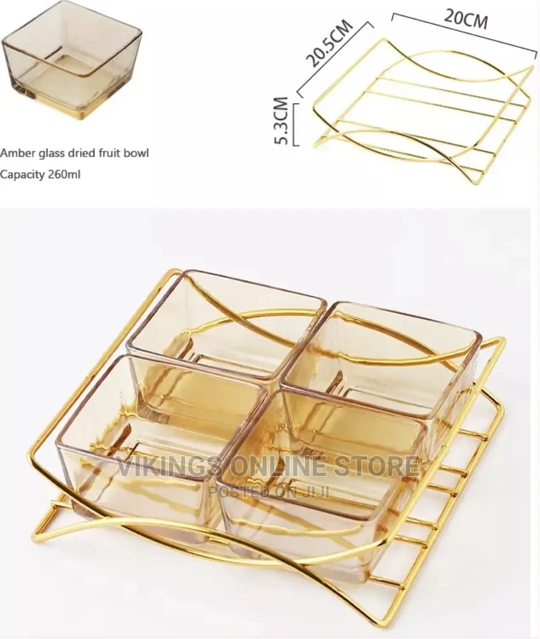 Four Grid Snack Plate Candy Box Snack Fruit Plate