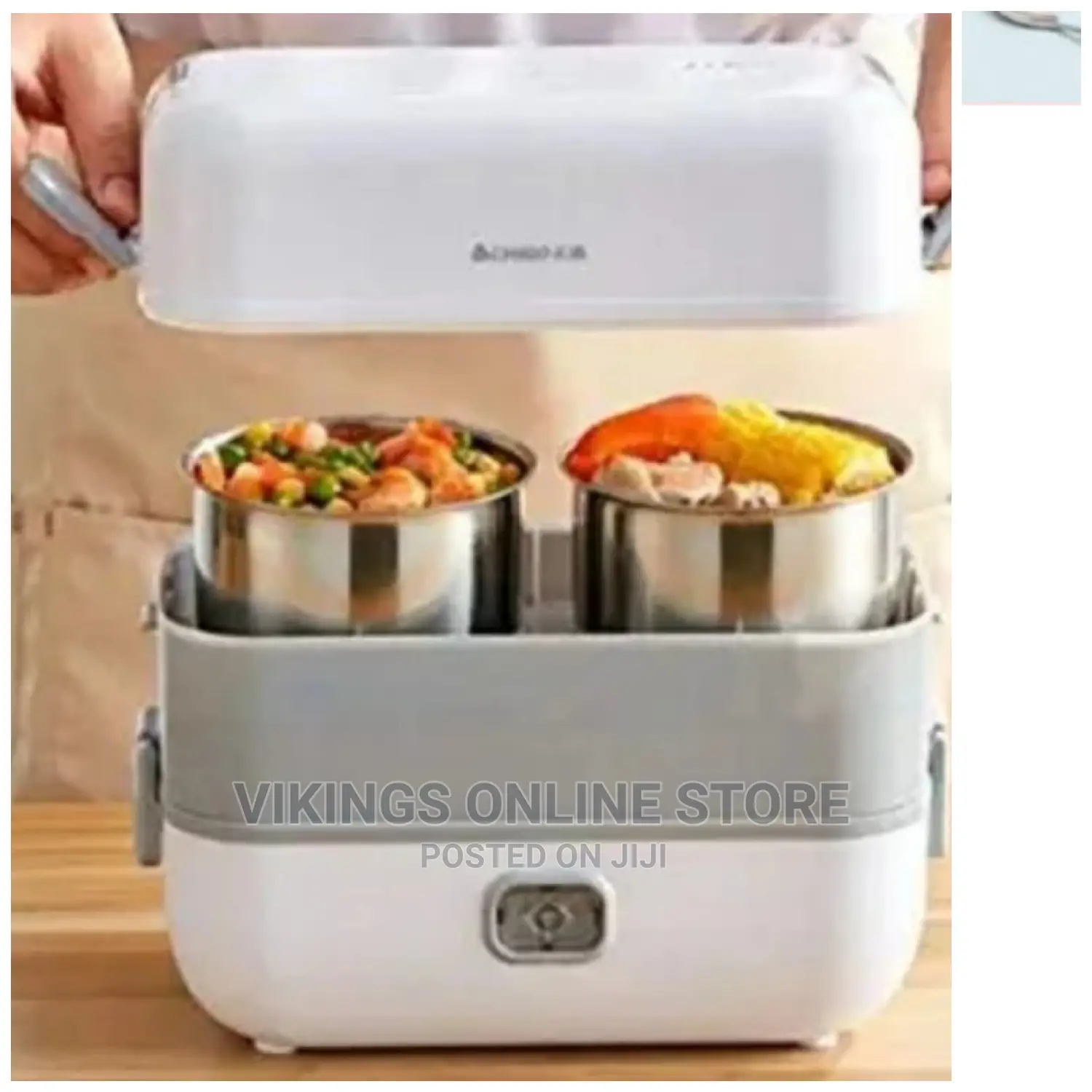 Portable Electric Lunch Box Heating Food Steamer Container,