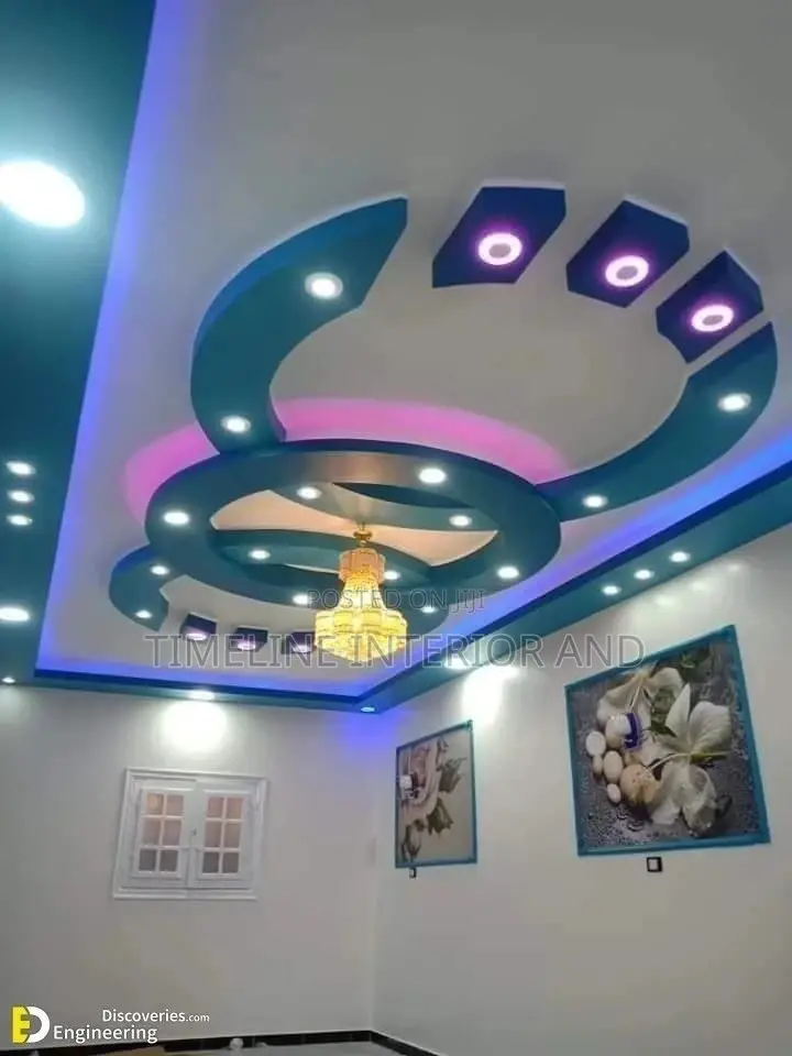 Circle Circular Gypsum Ceiling.